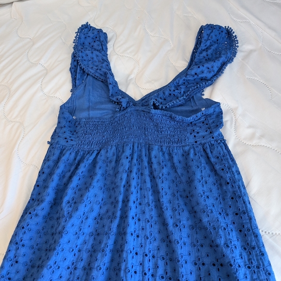 Black taupe eyelet midi sundress - Picture 3 of 3